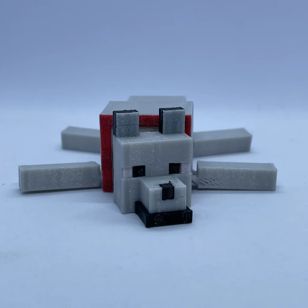 Minecraft Wolf 3D Printed Game Peripheral Figurine Desktop Decoration Birthday Gift