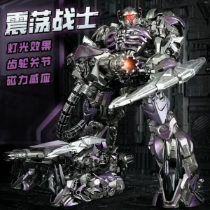 Children's Transforming Toy Shockwave Movie Alloy Official Optimus Prime Robot Tank Model for Boys