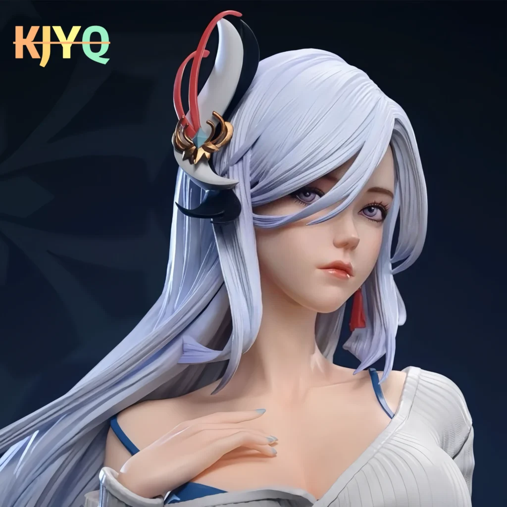 [Full Stock Available] Genshin Impact Shenhe Sexy Anime Girl Large Figure Case Model Car Decoration