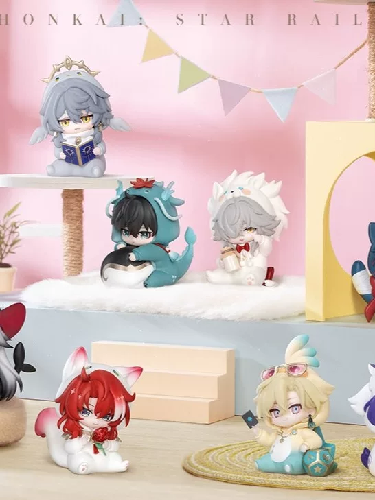 Authentic Mihoyo Honkai Star Rail Boys' Dormitory Q-Version Blind Box Figure Collectible Trendy Toy Gift Pre-Order