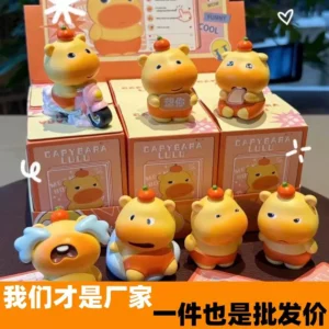 2025 New Capybara Lulu Blind Box Figurine Cute Animated Emoji Doll Creative Toy Internet Sensation