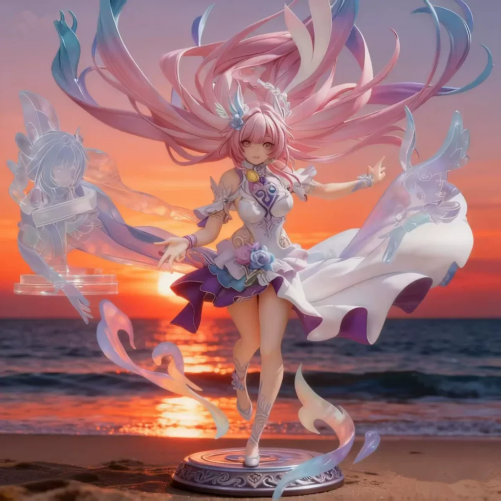 Xilian Honkai Impact 3 Series Figure Alisya Star Rail Model Anime Girl Desktop Ornament Blind Box