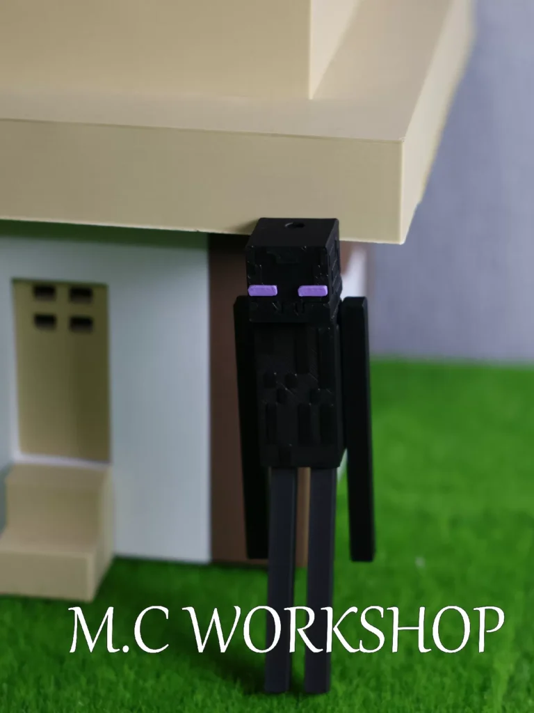 Minecraft Enderman Movable Keychain Ender Dragon Movable 3D Printed Peripheral Desktop Ornament Pet Can Be Given as a Gift
